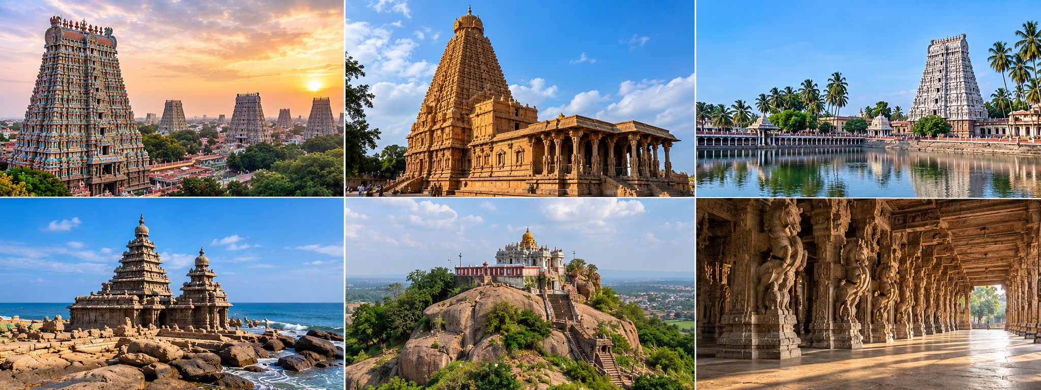 Historic Dravidian temple and its surroundings